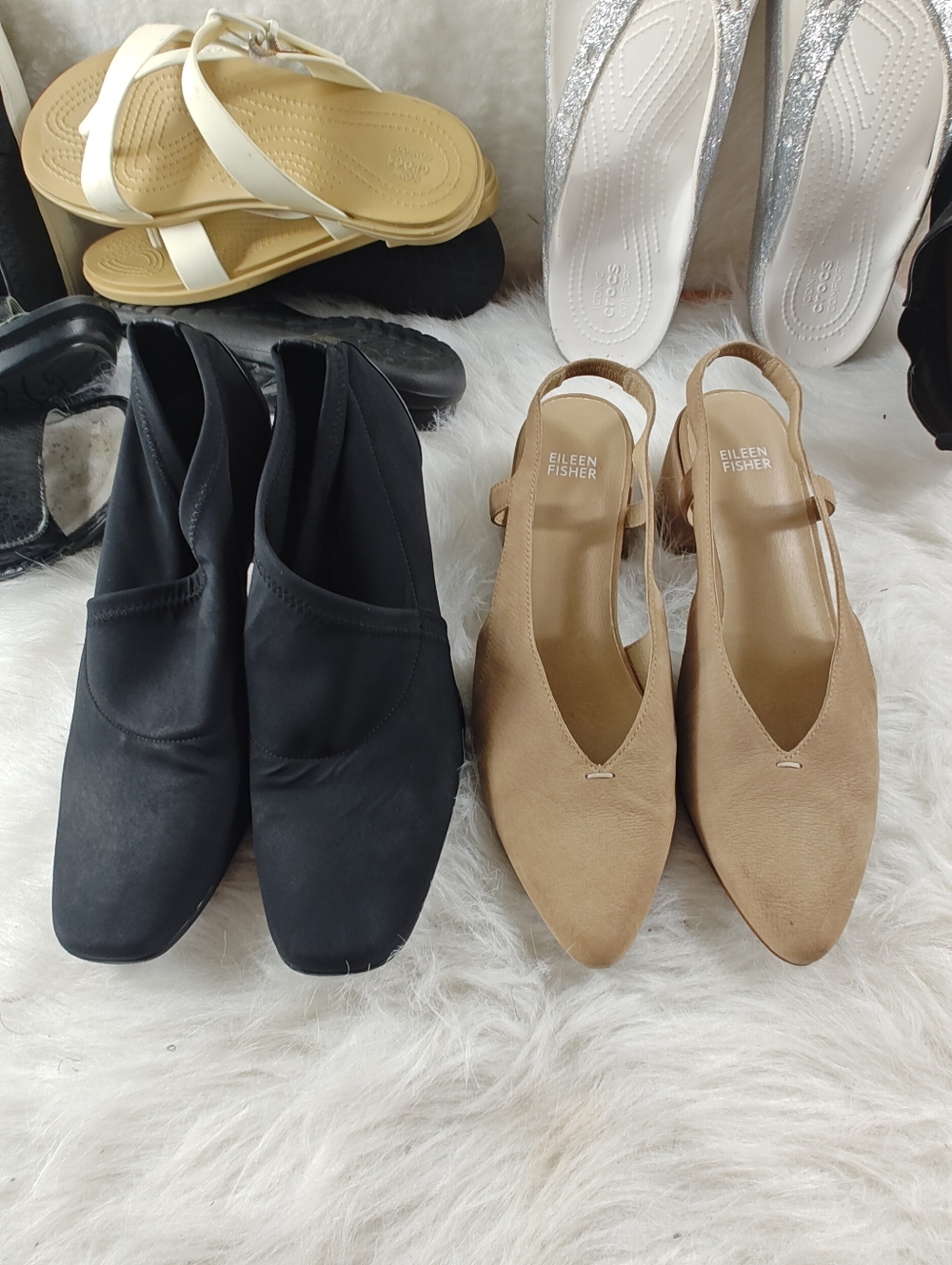 Eileen fisher Sandal + Donald J Pliner Shoes 2 formal pairs Bundle Women' Sz 9.5